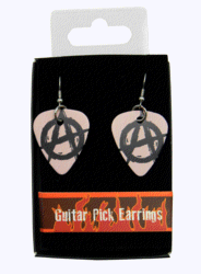 Anarchy Guitar Pick Earrings